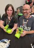 Two class participants proudly showing off their Jelly Boxes from one of the last classes on Sunday of Gencon 2026.