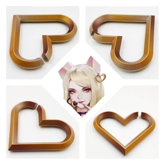 K/DA - Ahri's Heart Earring/Bangle and Hairclip Digital File Download