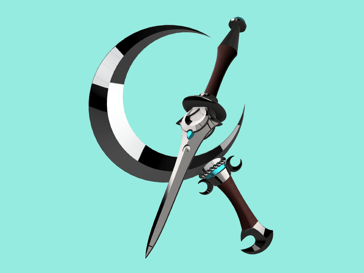 Melinoe Sickle and Blade Combo - Digital Download - Hades II Melinoë Cosplay STL Files