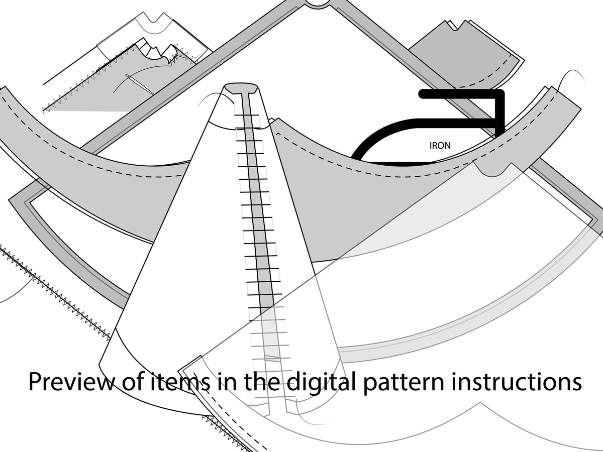 Witch Hat - Hennin Hat - Pointed Princess Hat - Cosplay Pattern (Digital PDF Download)