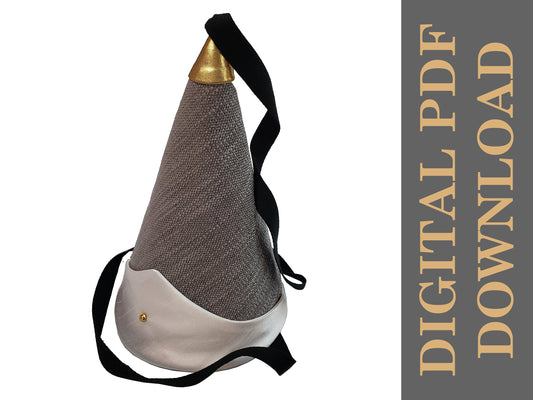 Witch Hat - Hennin Hat - Pointed Princess Hat - Cosplay Pattern (Digital PDF Download)