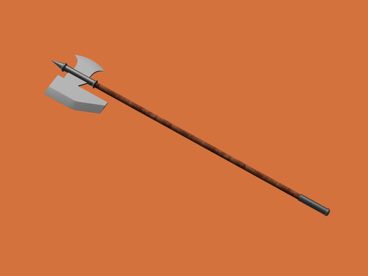 Namari's Halberd - Dwarven Halberd/Axe - Dungeon Meshi - Delicious in Dungeon - Digital STL File Download - Cosplay Prop File