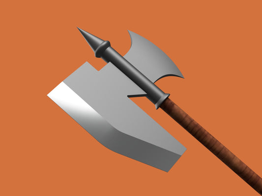 Namari's Halberd - Dwarven Halberd/Axe - Dungeon Meshi - Delicious in Dungeon - Digital STL File Download - Cosplay Prop File